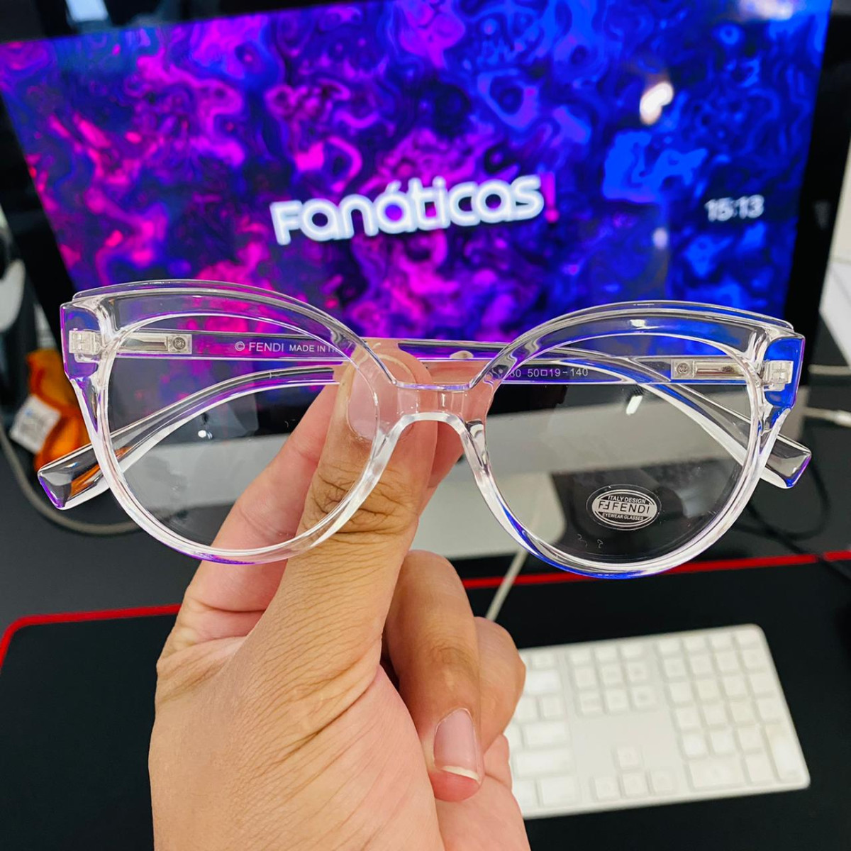 Armação de Óculos Gatinho FF0280 Transparente